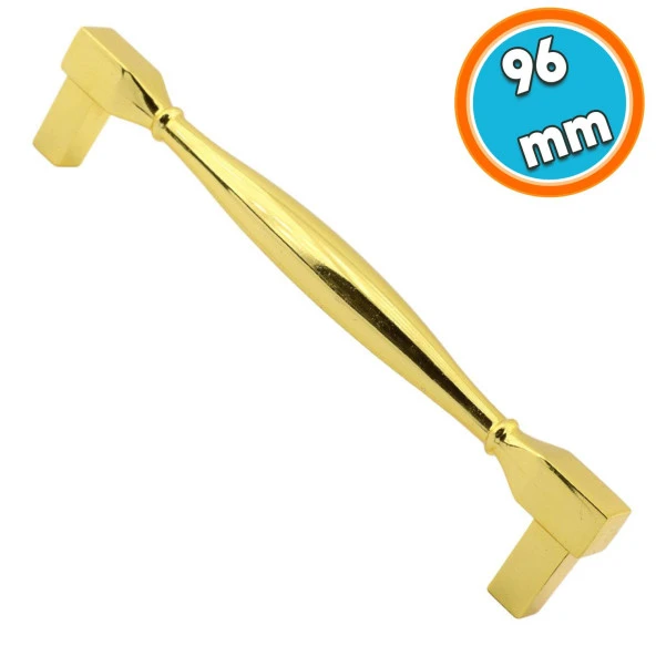 Mobilya Mutfak Dolabı Çekmece Dolap Kulpları Kapak Kulpu Kulbu Altın 96 mm Metal Kulp ürün görseli 1