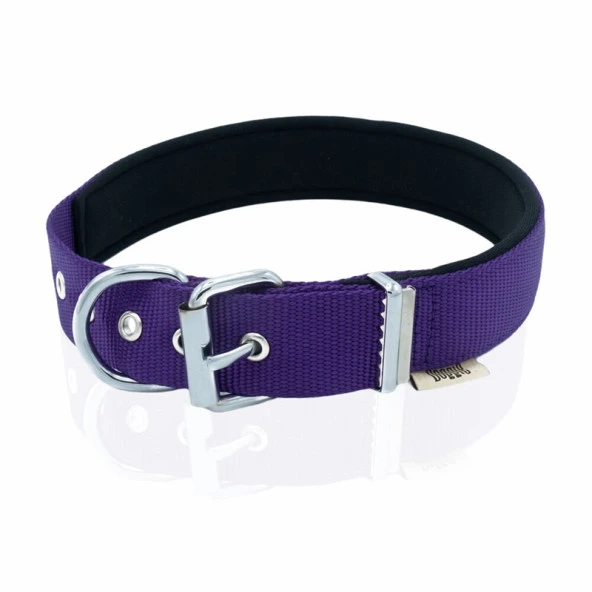 Doggie Konfor Dokuma Köpek Boyun Tasması Mor 3x42-50 Cm Medium ürün görseli 1