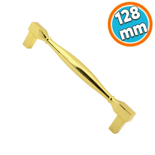 Mobilya Kulp Mutfak Dolabı Çekmece Dolap Kulpları Kapak Kulpu Kulbu Altın 128 mm Metal ürün görseli 1