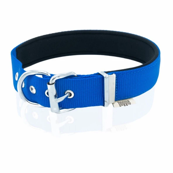 Doggie Konfor Dokuma Köpek Boyun Tasması RoyalMavi 3x42-50 Cm Medium ürün görseli 1