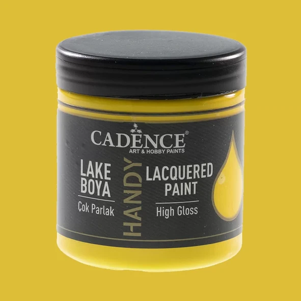 Cadence Handy Lake Vernikli Mobilya Boyası 008 Güneş Sarı 250ml ürün görseli 1