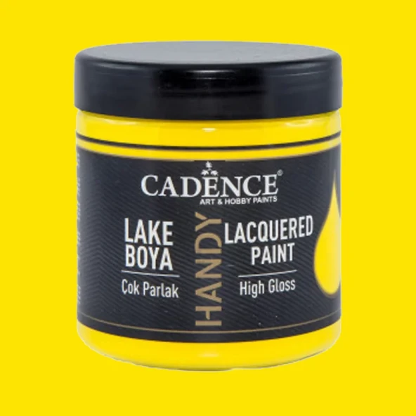 Cadence Handy Lake Vernikli Mobilya Boyası 007 Limon Sarı 250ml ürün görseli 1