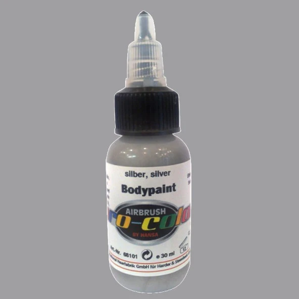 Lukas Body Paint Vücut Boyası 30ml No:68101 Silver ürün görseli 1