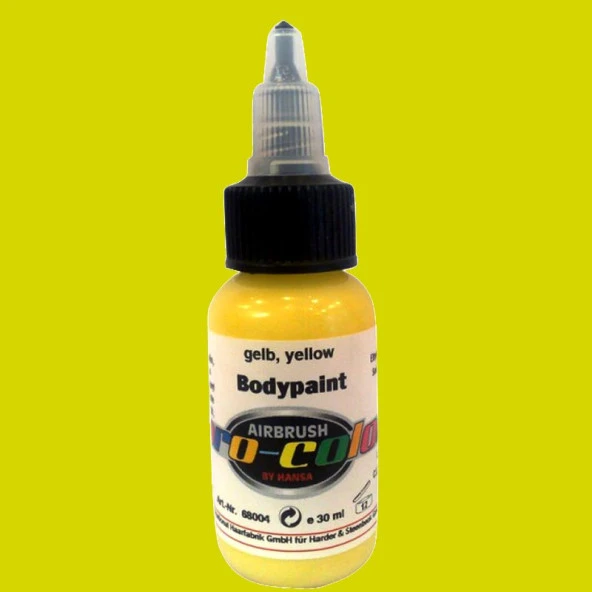 Lukas Body Paint Vücut Boyası 30ml No:68102 Yellow ürün görseli 1