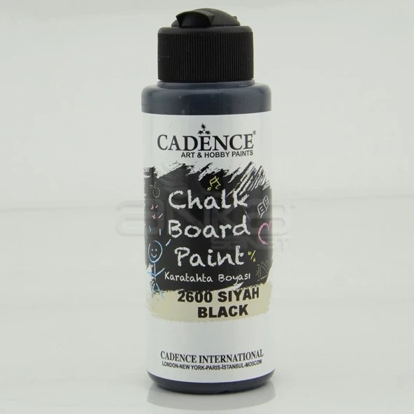 Cadence Chalkboard Paint 120ml Kara Tahta Boyası 2600 Siyah ürün görseli 1