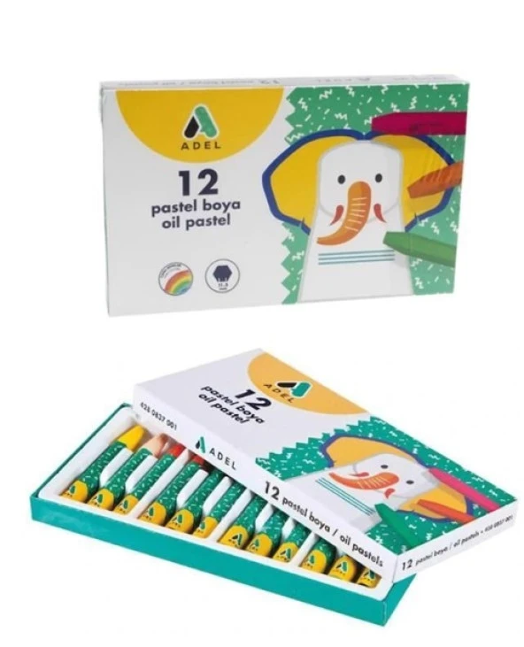 Adel Pastel Boya 12Li ürün görseli 1