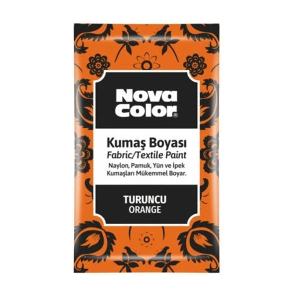 Nova Color Toz Kumaş Boyası 12g Turuncu ürün görseli 1