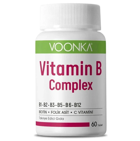 Voonka Vitamin B Complex 62 Tablet ürün görseli 1