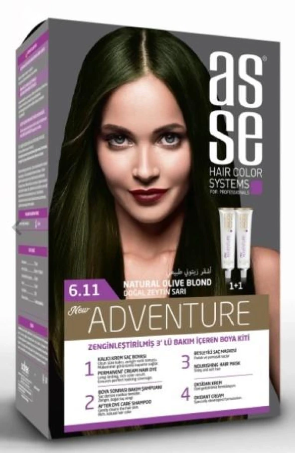 ASSE SET SAÇ BOYASI 6.11 50+50 ML ürün görseli 1