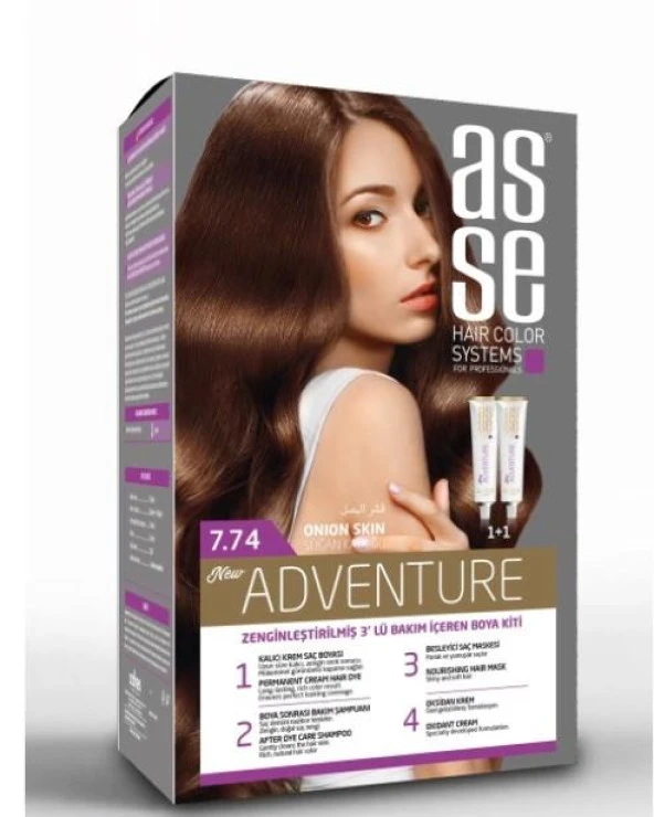 ASSE SET SAÇ BOYASI 7.74 50+50 ML ürün görseli 1