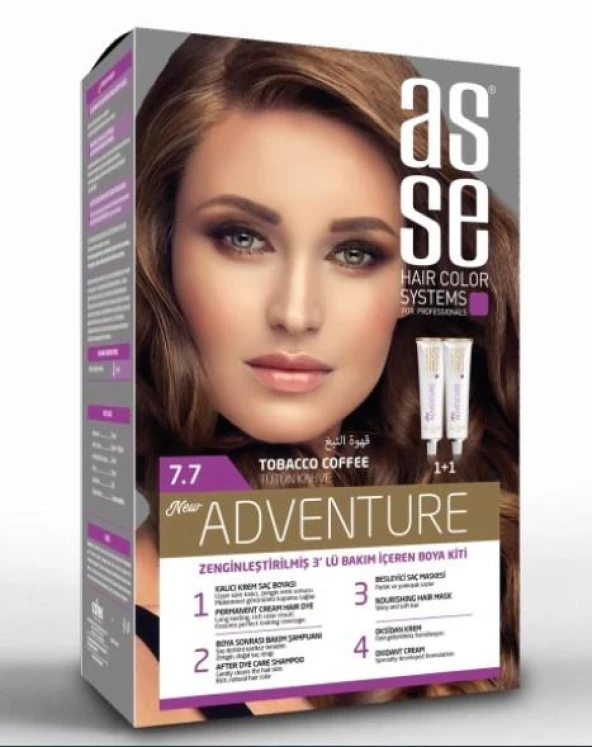 ASSE SET SAÇ BOYASI 7.7 50+50 ML ürün görseli 1