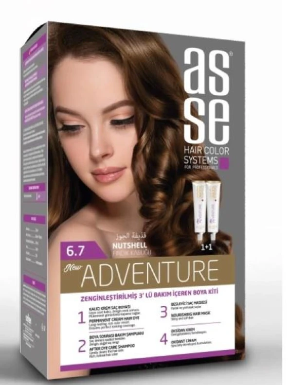 ASSE SET SAÇ BOYASI 6.7 50+50 ML ürün görseli 1