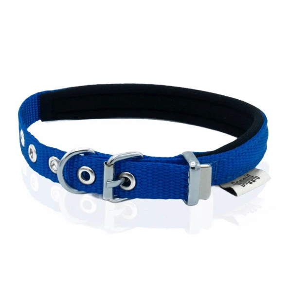 Doggie Konfor Dokuma Köpek Boyun Tasması RoyalMavi 1,5x20-25 Cm Medium ürün görseli 1