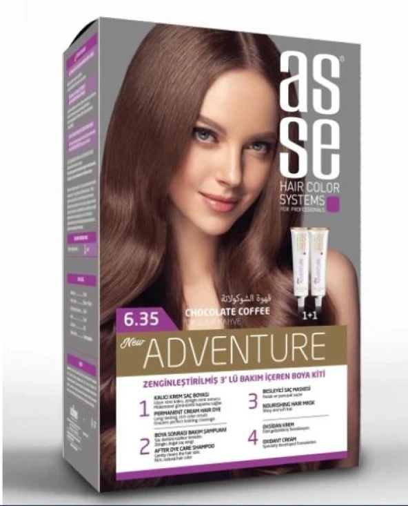 ASSE SET SAÇ BOYASI 6.35 50+50 ML ürün görseli 1
