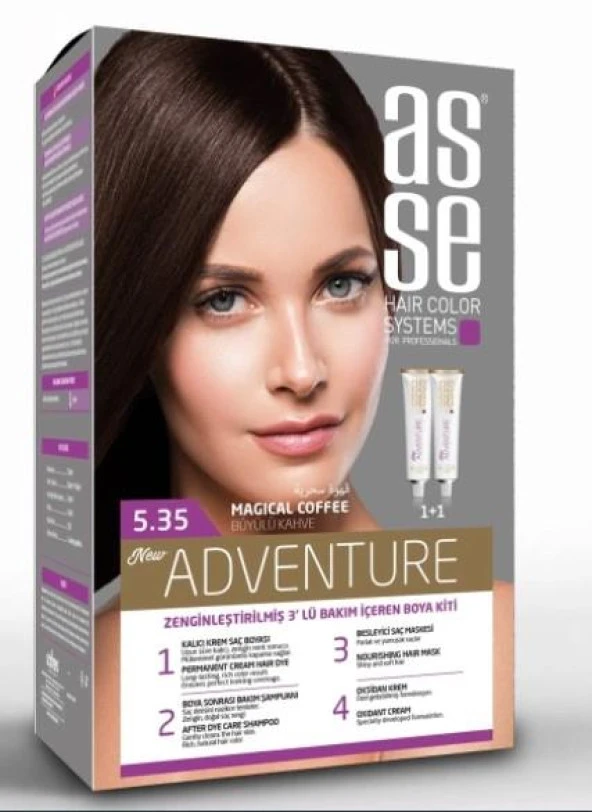 ASSE SET SAÇ BOYASI 5.35 50+50 ML ürün görseli 1
