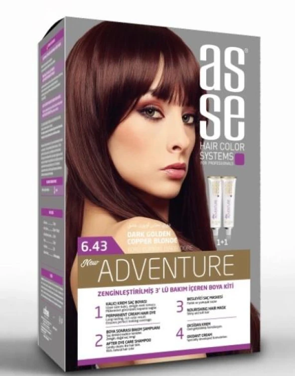 ASSE SET SAÇ BOYASI 6.43 50+50 ML ürün görseli 1
