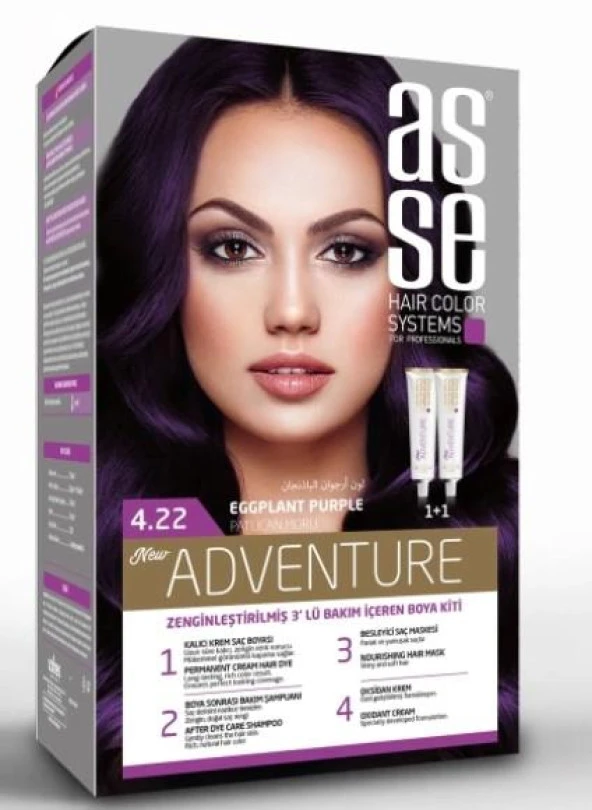 ASSE SET SAÇ BOYASI 4.22 50+50ML ürün görseli 1