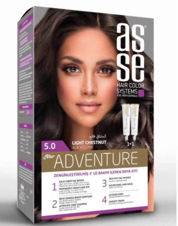 ASSE SET SAÇ BOYASI 5.0 50+50ML ürün görseli 1