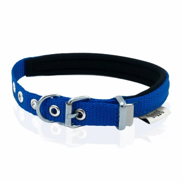 Doggie Konfor Dokuma Köpek Boyun Tasması RoyalMavi 1,5x25-30 Cm Medium ürün görseli 1
