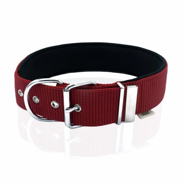 Doggie Konfor Dokuma Köpek Boyun Tasması Kırmızı 5x55-65 Cm Medium ürün görseli 1