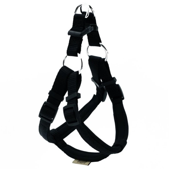 Doggie Konfor Dokuma Ronnin Köpek Göğüs Tasması Siyah 1,5x40-45 Cm Small ürün görseli 1