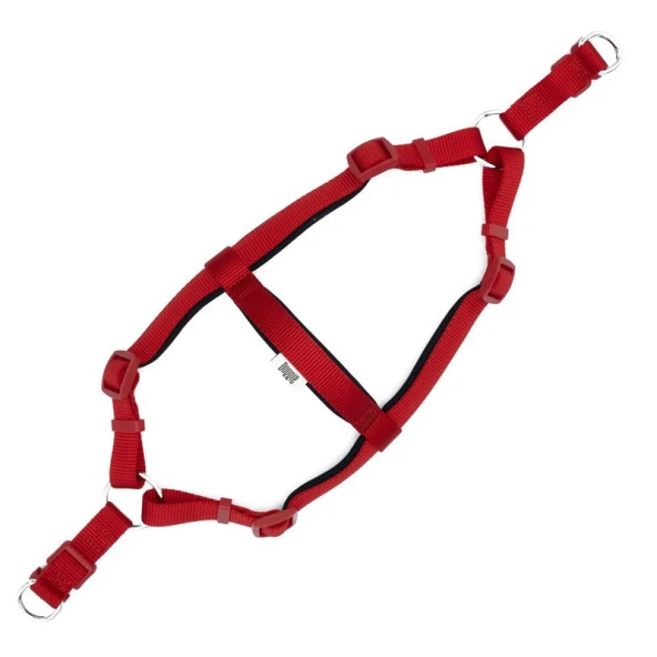Doggie Konfor Dokuma Ronnin Köpek Göğüs Tasması Kırmızı 2x45-55 Cm Medium ürün görseli 1