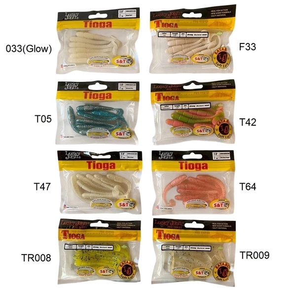 Lucky John Tioga 2.9'' (7.36 cm) 7Pcs Silikon Yem ürün görseli 1