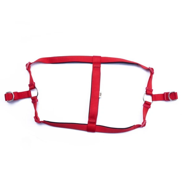 Doggie Konfor Dokuma Ronnin Köpek Göğüs Tasması Kırmızı 2,5x70-80 Cm 2XLarge ürün görseli 1
