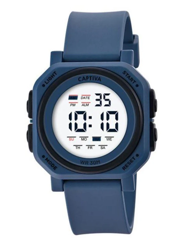 Captiva 30 mt Suya Dayanıklı Digital Alarm-Kronometre-Led Işık Spor Kasa Çoçuk Kol Saati CPT.X045 ürün görseli 1