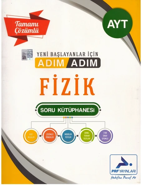 PARAF AYT ADIM ADIM FİZİK ÇÖZÜMLÜ SORU KÜTÜPHANESİ ürün görseli 1