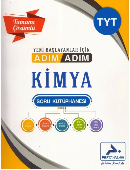PARAF TYT ADIM ADIM KİMYA ÇÖZÜMLÜ SORU BANKASI ürün görseli 1
