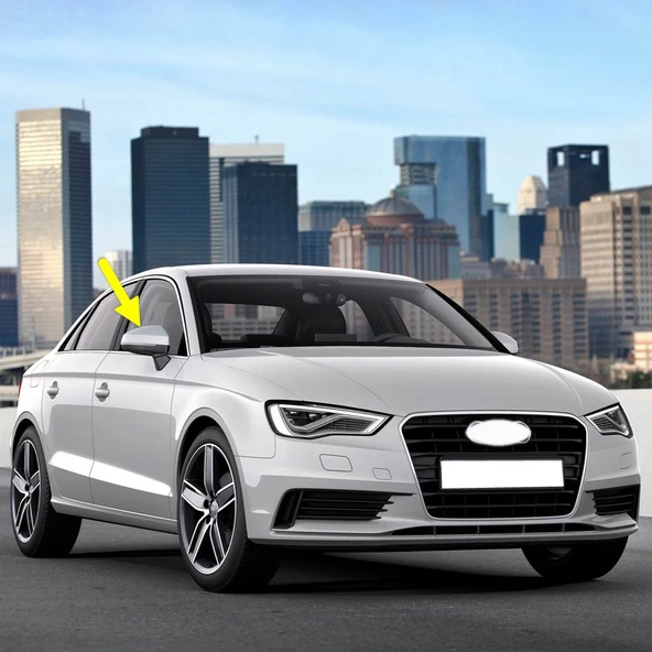 Audi A3 Sedan 2013-2016 Sağ Dış Dikiz Ayna Kapağı 8V0857528D ürün görseli 1