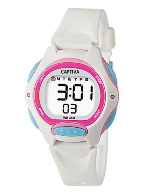 Captiva 30 mt Suya Dayanıklı Digital Alarm-Kronometre-Led Işık Spor Kasa Çoçuk Kol Saati CPT.X058 ürün görseli 1