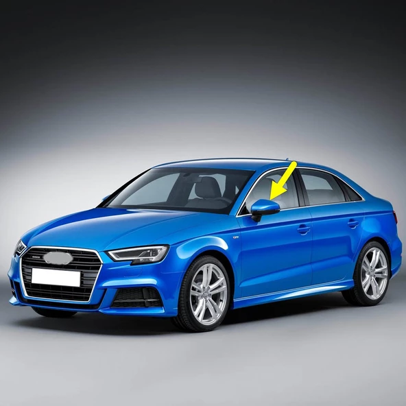 Audi A3 Sedan 2017-2020 Sol Dış Dikiz Ayna Kapağı 8V0857527D ürün görseli 1