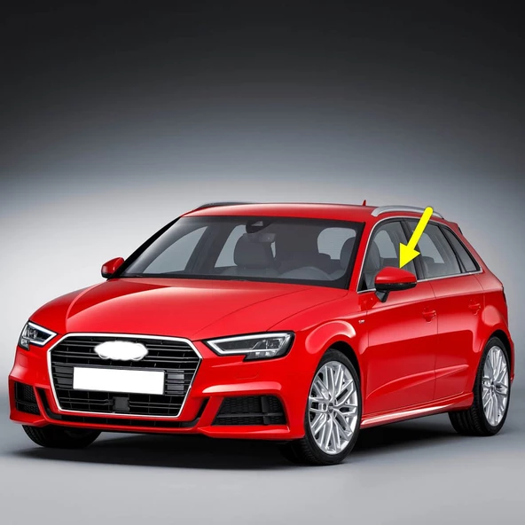 Audi A3 Sportback 2017-2020 Sol Dış Dikiz Ayna Kapağı 8V0857527D ürün görseli 1