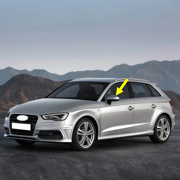 Audi A3 Sportback 2013-2016 Sol Dış Dikiz Ayna Kapağı 8V0857527D ürün görseli 1