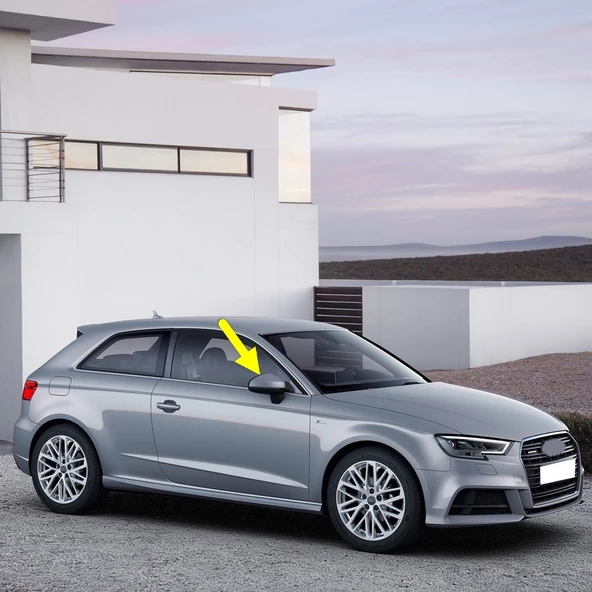Audi A3 HB 2017-2020 Sağ Dış Dikiz Ayna Kapağı 8V0857528D ürün görseli 1