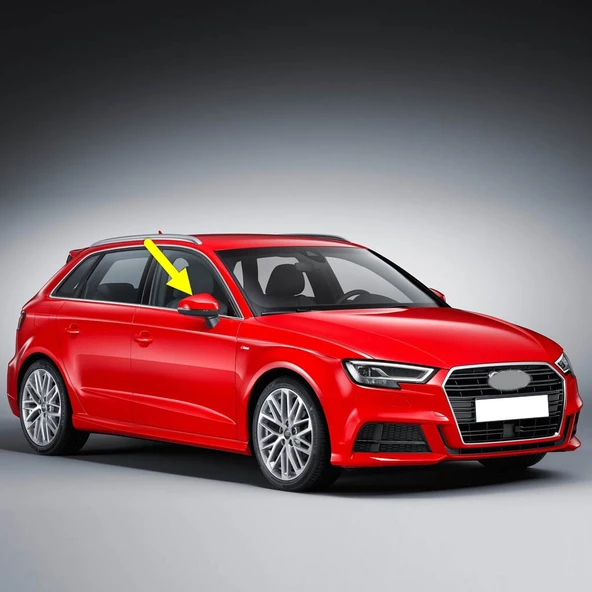 Audi A3 Sportback 2017-2020 Sağ Dış Dikiz Ayna Kapağı 8V0857528D ürün görseli 1