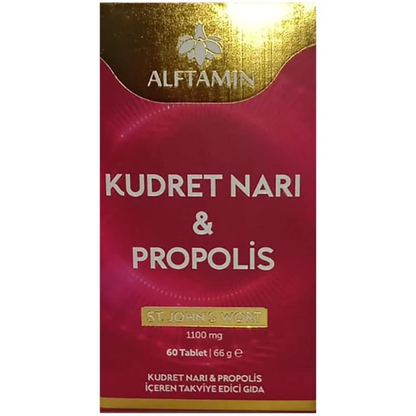Alftamin Kudret Narı Propolis 1100 Mg 60 Tablet ürün görseli 1