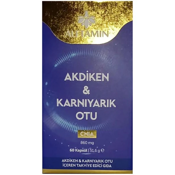 Alftamin Akdiken & Karnıyarık Otu 860 Mg 60 Kapsül ürün görseli 1