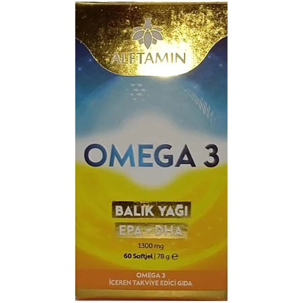 Alftamin Omega 3 Balık Yağı 1300 Mg 60 Softjel Kapsül ürün görseli 1