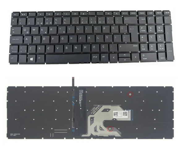 HP ProBook 450 G6, 455 G6, 455R G6 Notebook Klavyesi (Siyah TR) / ışıklı / NBKL0591LD ürün görseli 1