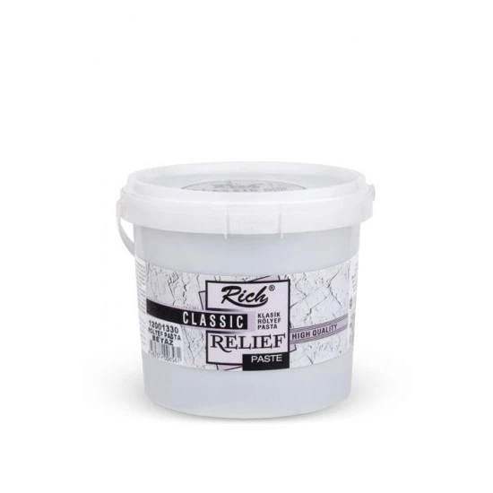 Rich Rölyef Pasta Beyaz 1200gr / 00656 ürün görseli 1