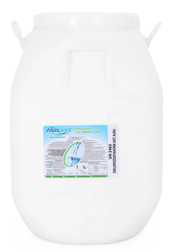 % 56 lık Toz Klor Granül Dichlor 50 kg Havuz Kimyasalı ürün görseli 1