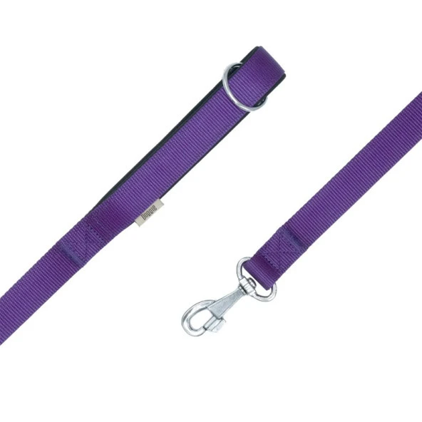Doggie Konfor Dokuma Gezdirme Tasması Mor 2x140 Cm ürün görseli 1