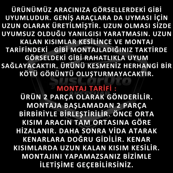 Toyota Corolla Terra 1999-2002 Uyumlu Üniversal Laguna Lip Esnek Ön Lip 2 Parça Tampon Altı Dil Karlık Ön Ek ürün görseli 1