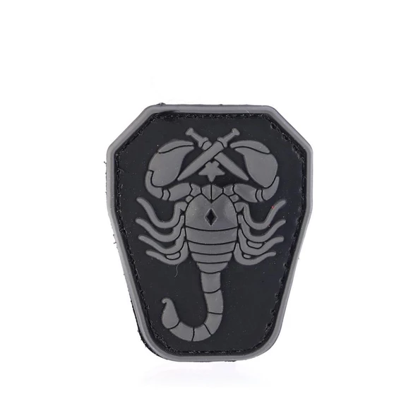 Single Sword Akrep Plastik Patch - Peç Küçük Boy 4Cm X 5,5Cm - Resim 3