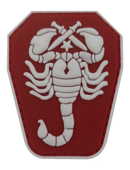 Single Sword Akrep Plastik Patch - Peç Küçük Boy 4Cm X 5,5Cm - Resim 4