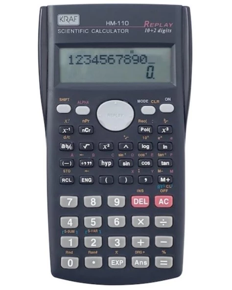 Kraf HM-110 Bilimsel Hesap Makinesi ürün görseli 1