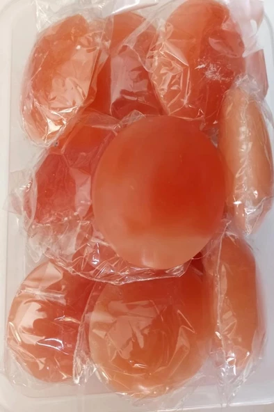 Turuncu Selenit Masaj Terapi Taşı - Oval - Resim 2